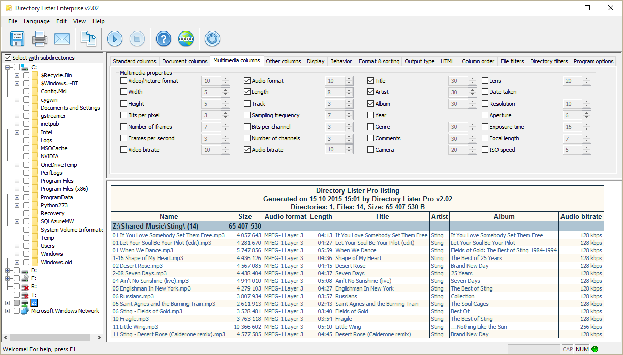 Directory Lister PRO Screenshot