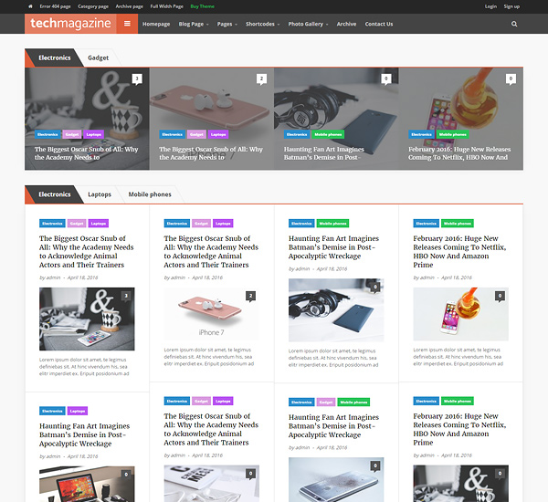 Orange Themes TechMag Wordpress magazine