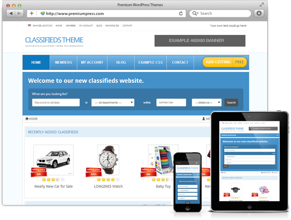 75% Off Coupon on PremiumPress Classifieds Theme for WordPress – Create SEO Friendly Classified Ad Websites in Minutes