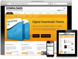 Responsive Downloads Theme (50% Off) 