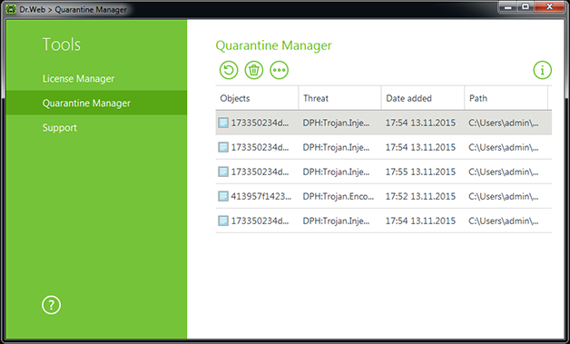 Dr.Web KATANA screenshot