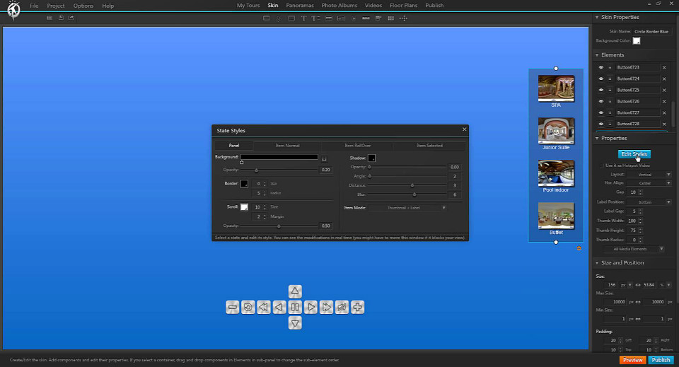 3DVista Virtual Tour Pro Screenshot