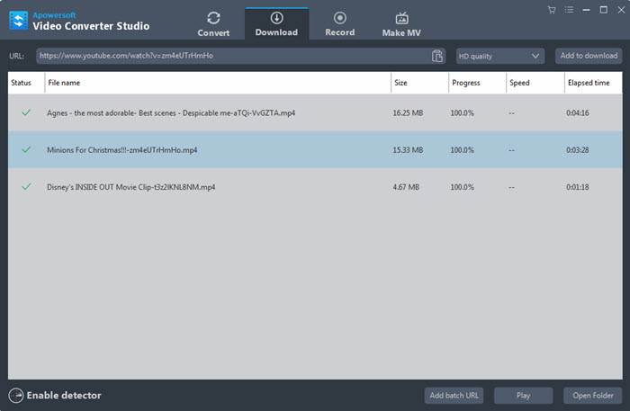 Apowersoft Video Converter Studio - video downloader screenshot