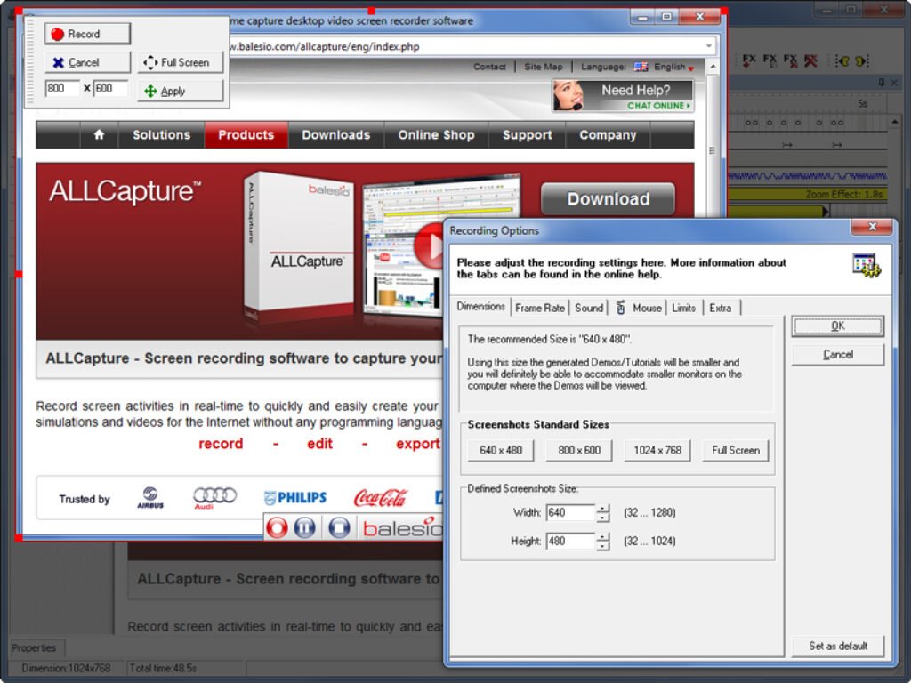 Internet video recording software