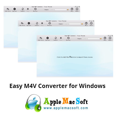 Applemacsoft Easy M4V Converter for Windows Boxshot