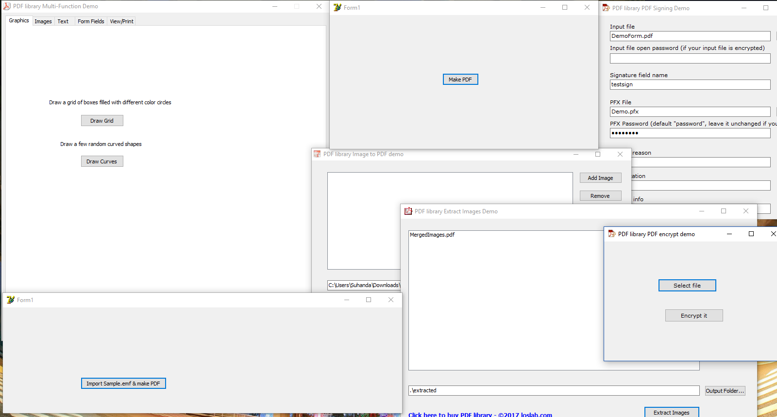 LosLab PDFLibrary Screenshot