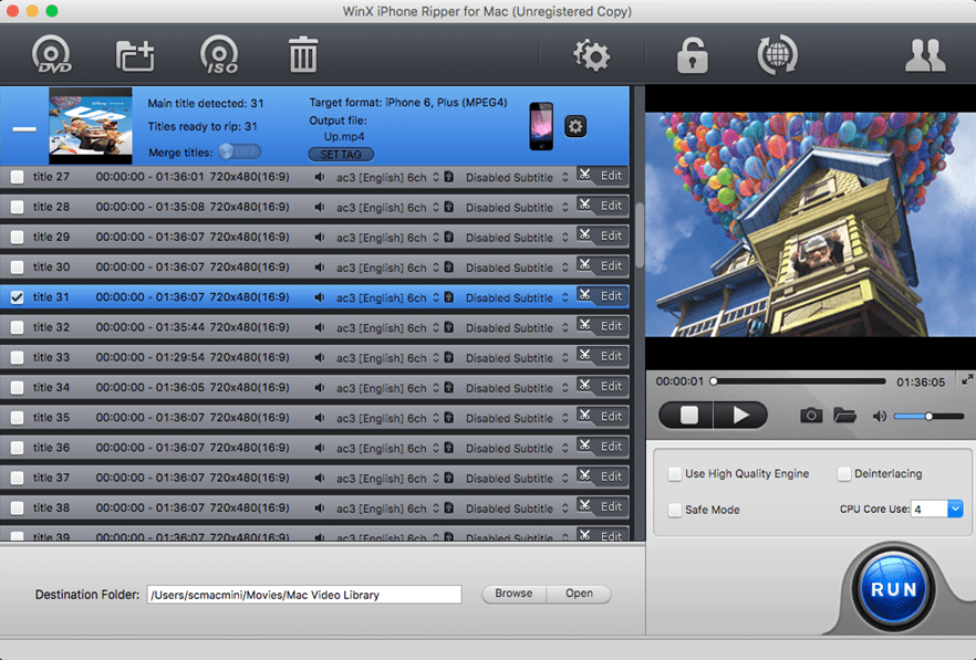 WinX iPhone ripper for mac Screenshot 2