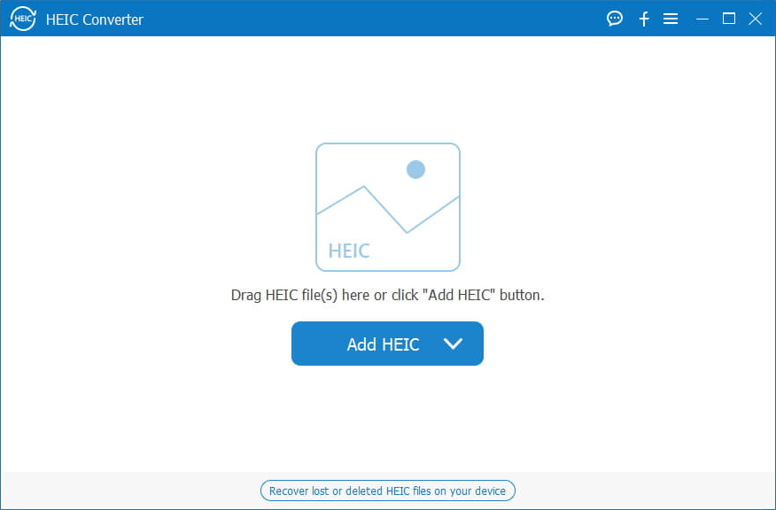 Aiseesoft HEIC Converter Windows Screenshot