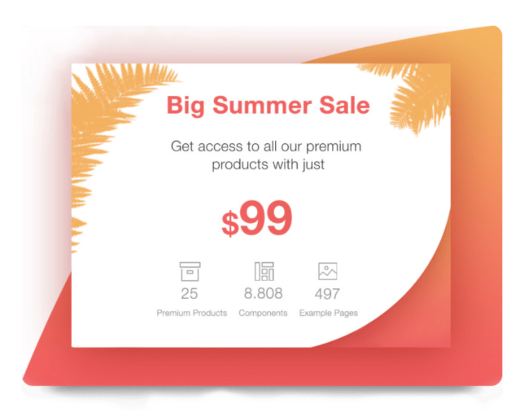 95% Off on Lifetime Access to Creative Tim Big Bundle 2018 – Summer Edition: The Complex Bootstrap Based Design Elements that Speed up Your Development Work for Web Developers