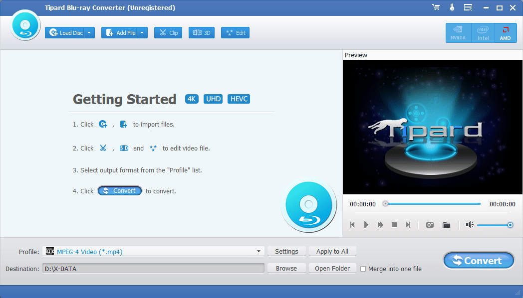 Tipard Blu-ray Converter Screrenshot