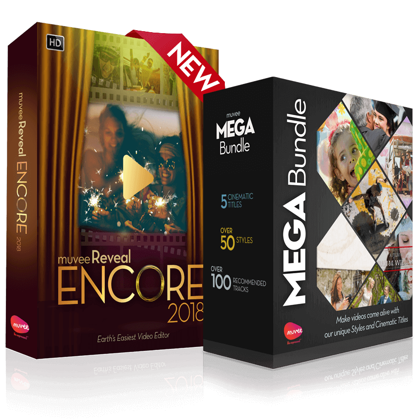 92% Off on muvee Reveal Encore Mega Bundle includes ALL 62 Styles + 23 Cinematic Titles and more than 120 music tracks