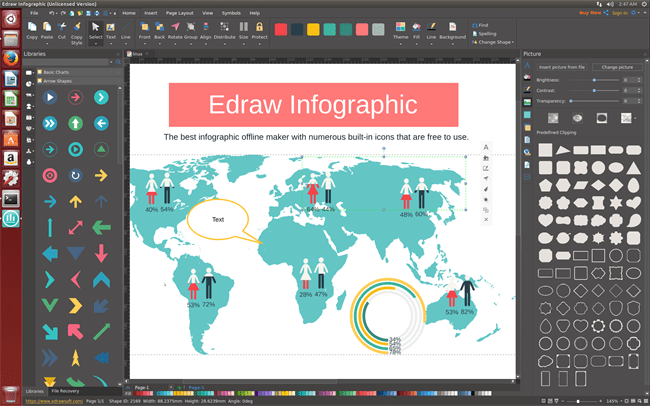 Edraw Infographic Linux