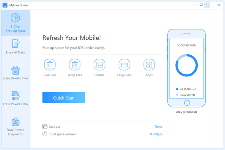 iMyfone Umate iPhone Cleaner Screenshot
