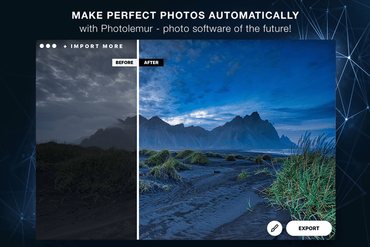 Photolemur 2.3 Phoenix before after