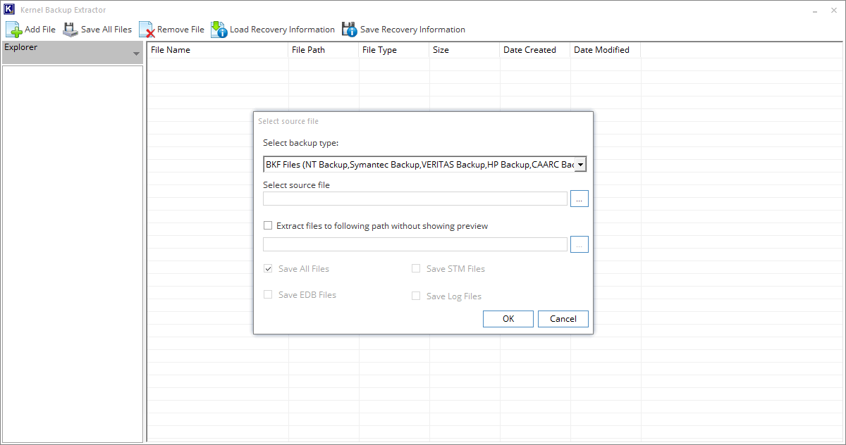 Kernel Exchange Suite Kernel Backup Extractor