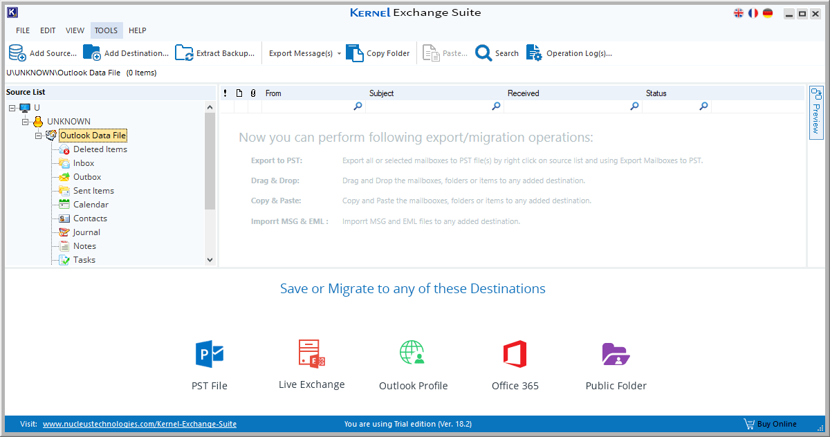 Kernel Exchange Suite Kernel Backup Extractor
