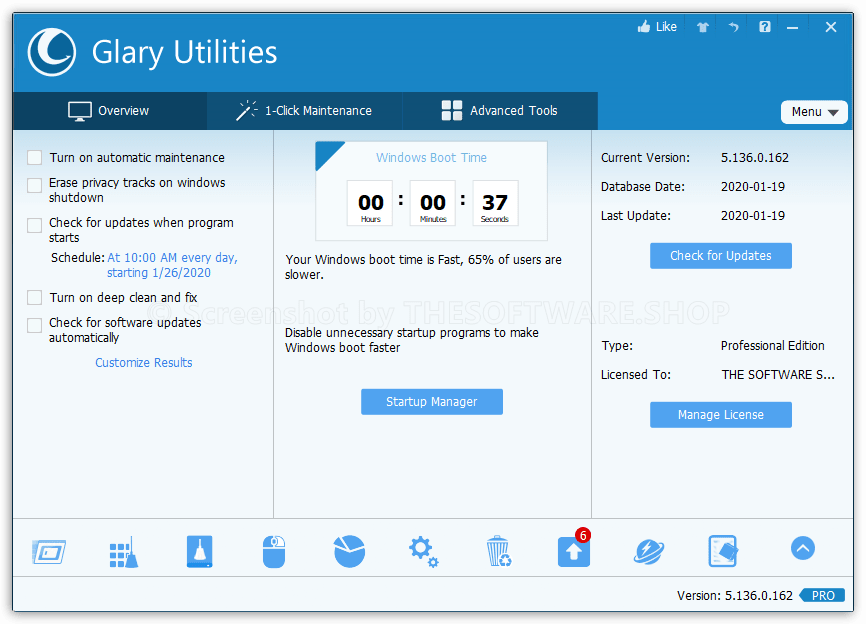 Glary Utilities Pro 5 Screenshot