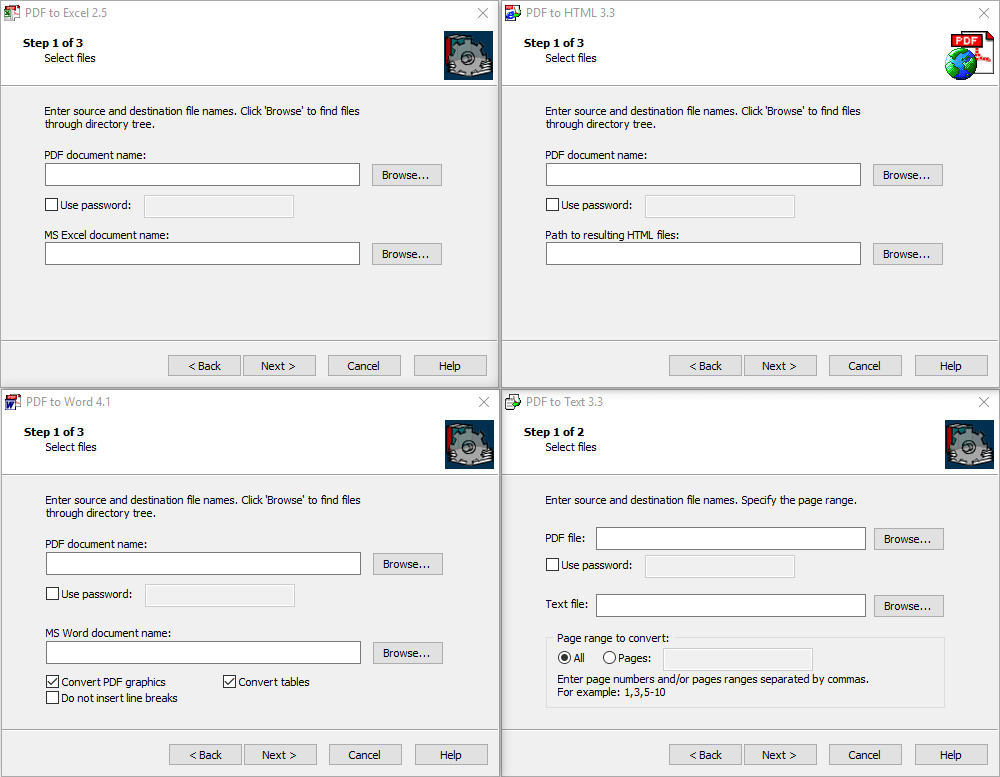 Intelligent Converters PDF Export Kit Screenshot