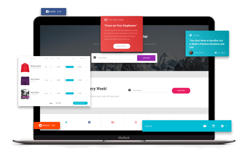 Material Kit React PRO Components