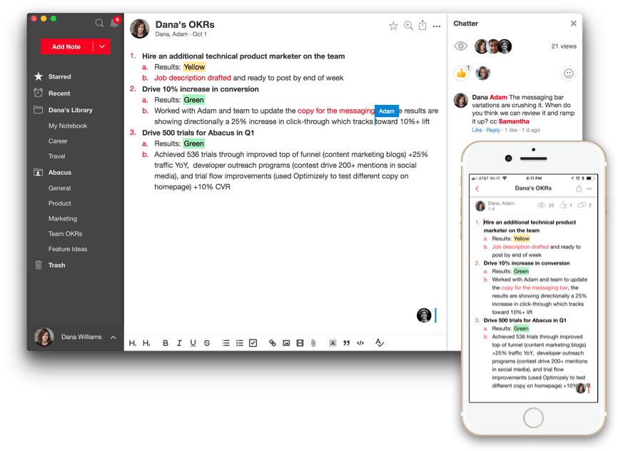 NoteJoy interface screenshot