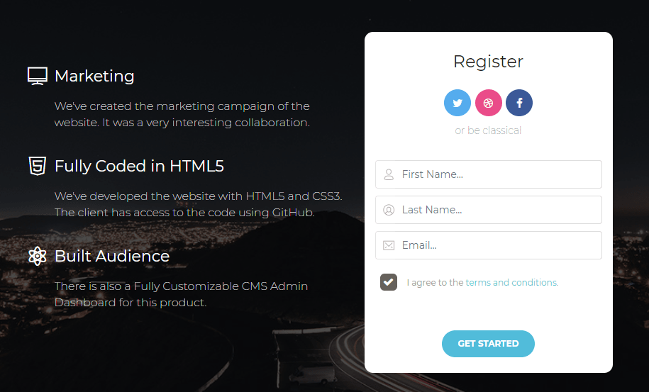 Paper Dashboard 2 Pro Register Screenshot