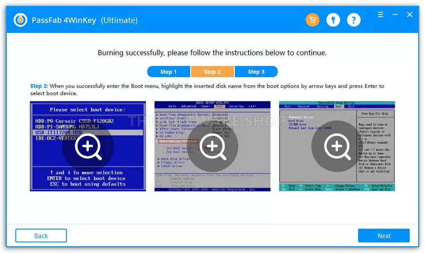 PassFab 4WinKey - Step 2