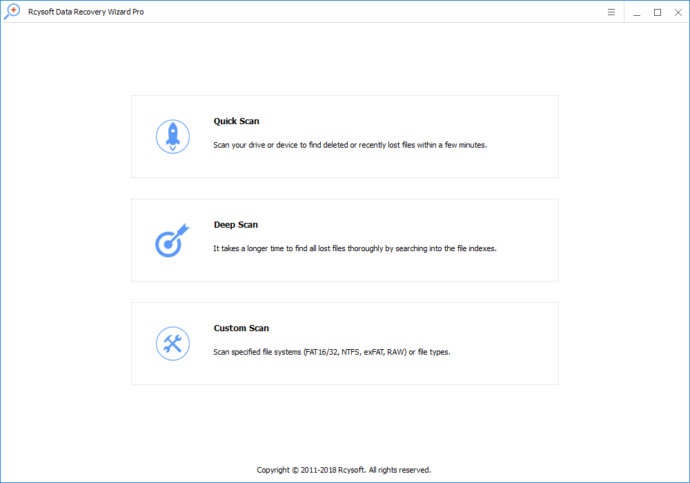Rcysoft Data Recovery Wizard Pro Screenshot
