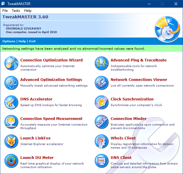 TweakMaster Screenshot