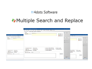 4Dots Multiple Search and Replace v4.0</p></img>
<p>