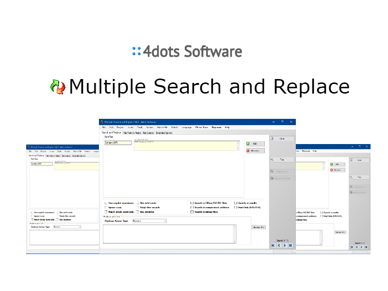 100% Software Giveaway on 4Dots Multiple Search and Replace V4.0 – Free License Key – Search and Replace Text in Multiple Files at The Same Time – for Windows