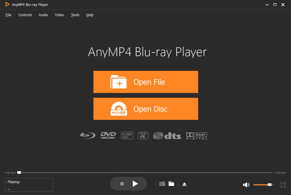 AnyMP4 Blu-ray Player windows screenshot