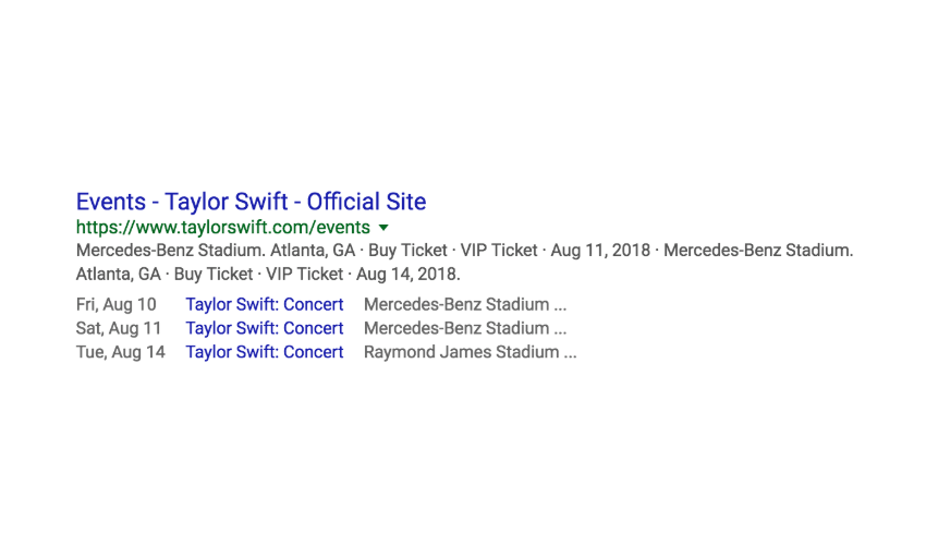 EventsFrame Unlimited Plan SEO google snippet