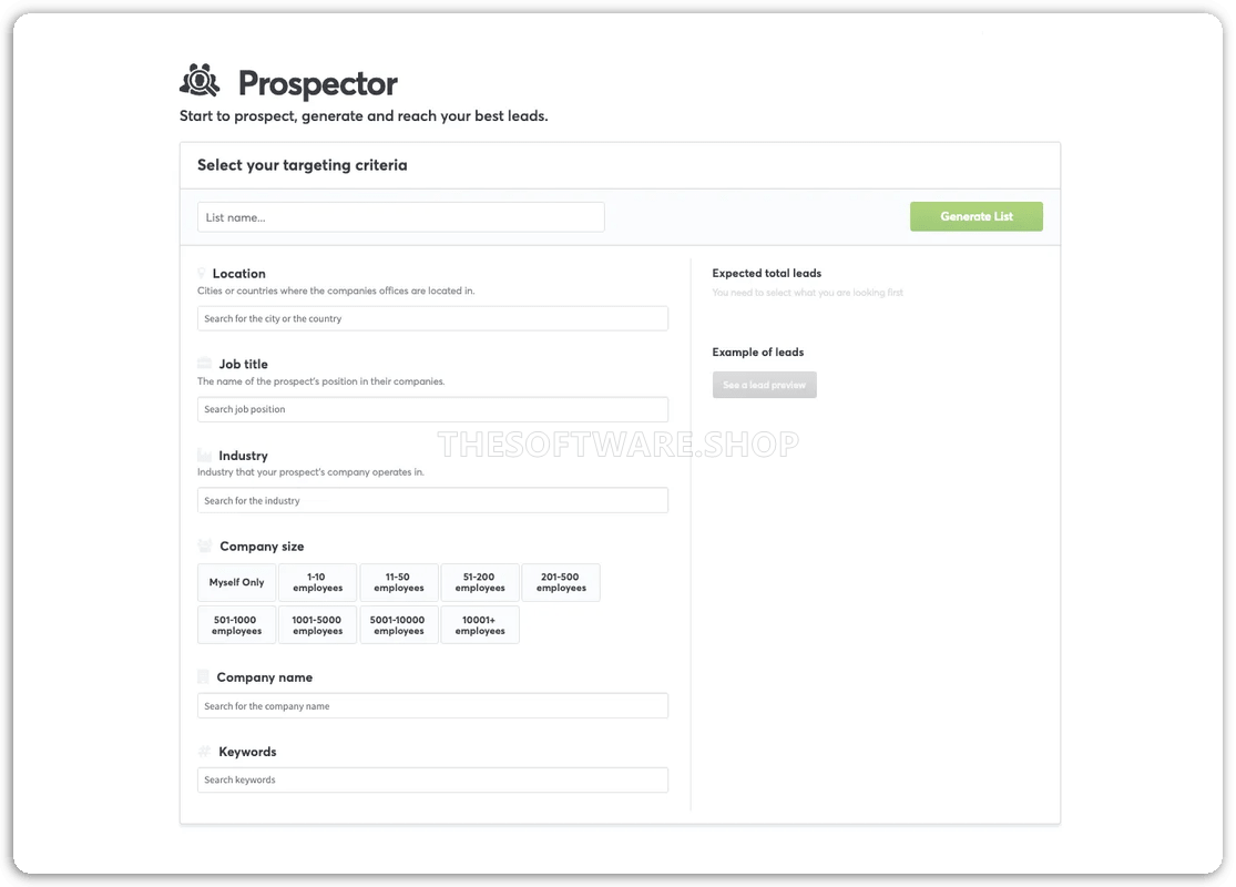 FindThatLead Prospector