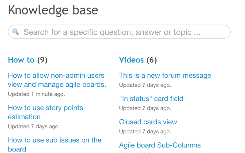 Redmine Questions Plugin PRO knowledgebase