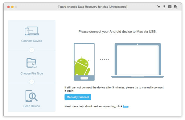 Tipard Android Data Recovery for Mac Screenshot