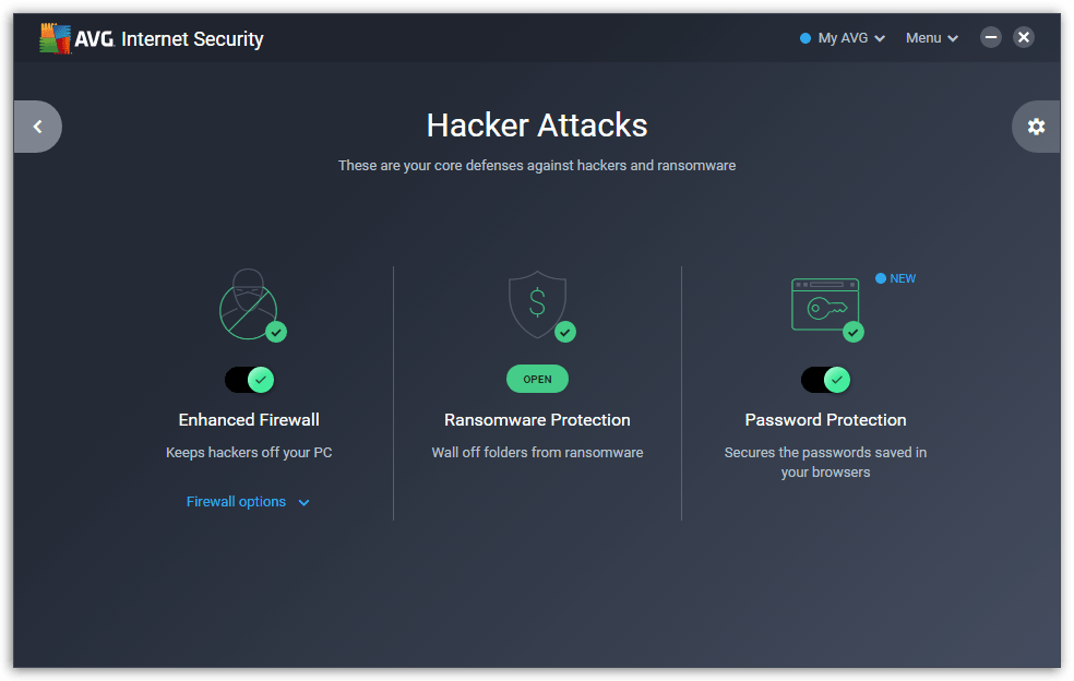 AVG-Internet-Security - Hacker Attacks Protection