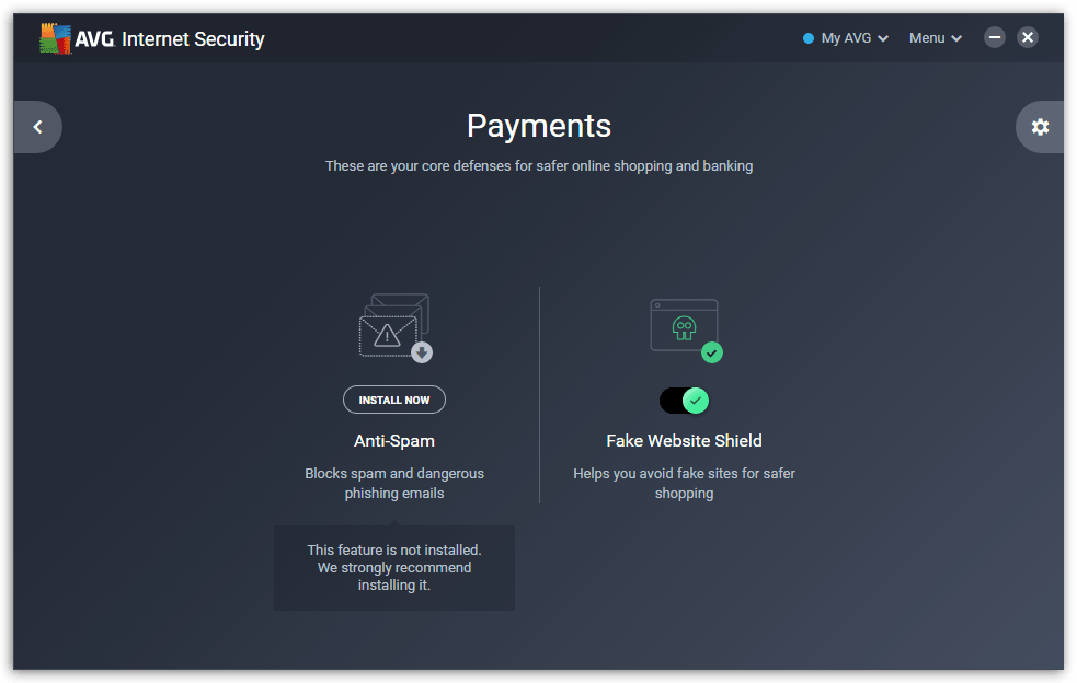 AVG-Internet-Security - Payments