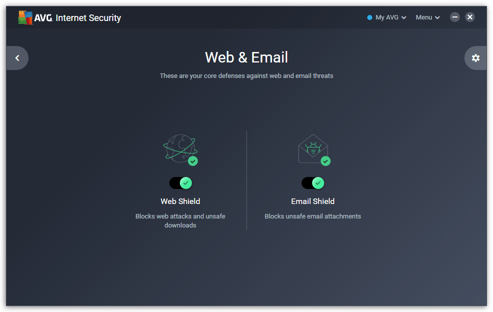 AVG-Internet-Security - Web & Email Protection