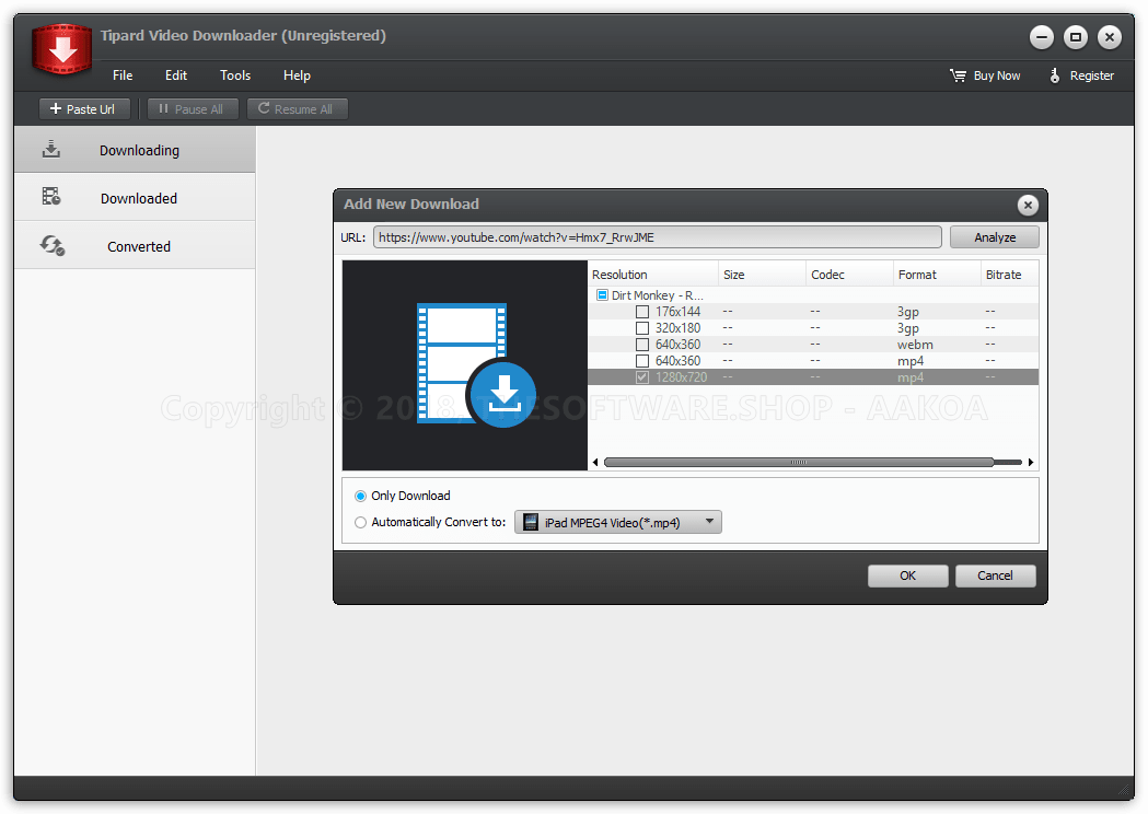 Tipard Video Downloader - Quality downloading
