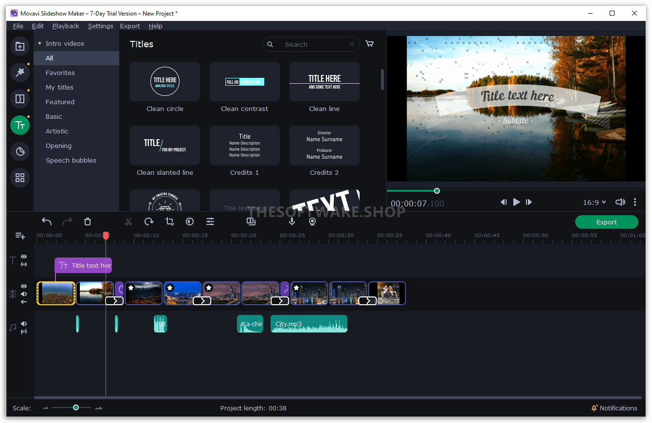 Titles Text Screenshot