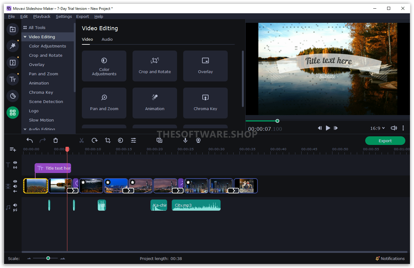 Video Editing Screenshot