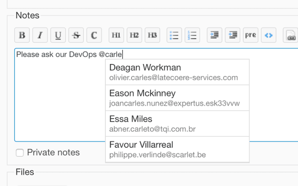 Redmine Zenedit Plugin PRO - Mentions