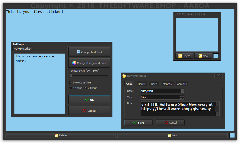 Vovsoft Digital Notes Screenshot