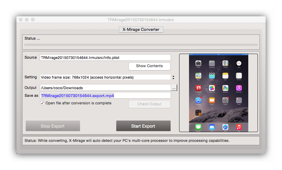 x-mirage Converter