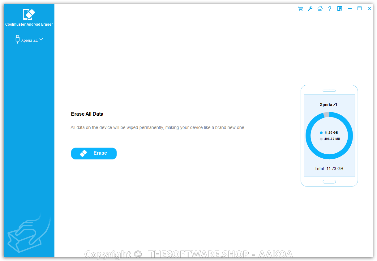 Coolmuster Android Eraser - Main Interface