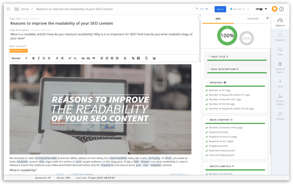 Webtexttool Content Editor