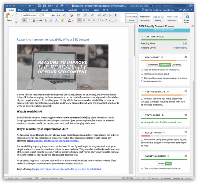 Webtexttool - Microsoft Word Add-in