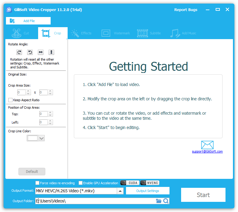 GiliSoft Video Cropper 11-2-0 -Trial- 004 - THESOFTWARESHOP - AAKOA