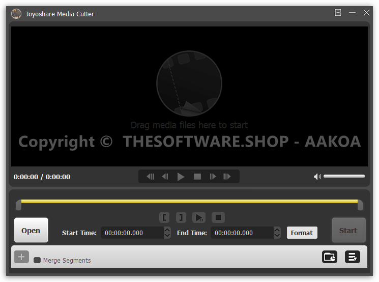 Joyoshare Media Cutter - Main Interface