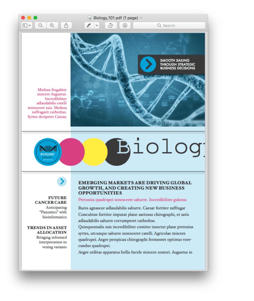 MARKZWARE PDF2DTP - PDF Before Conversion